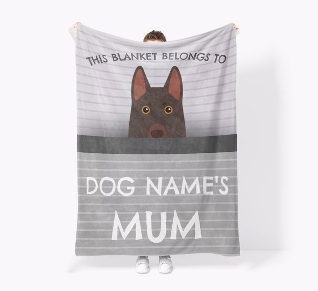 'This Blanket Belongs To...' - Personalised {breedFullName} Blanket: Premium Sherpa Fleece